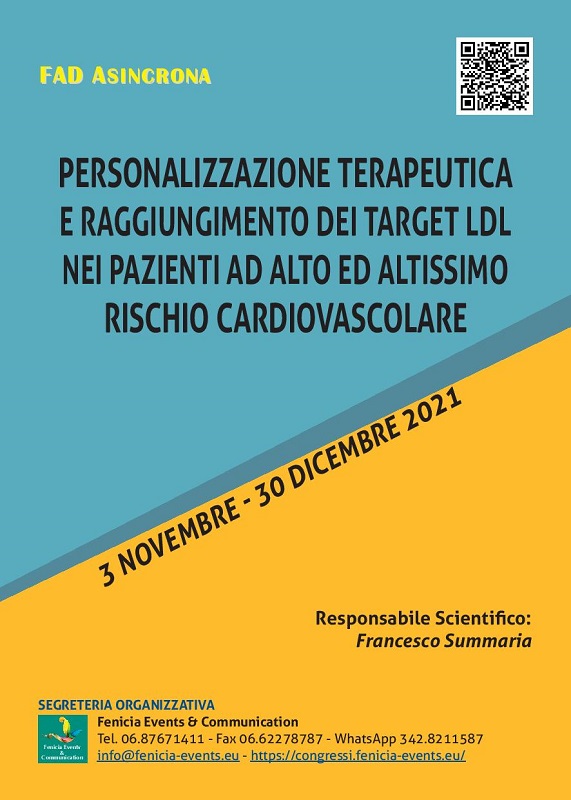 Programma Personalizzazione terapeutica e raggiungimento dei target LDL nei pazienti ad alto ed altissimo rischio cardiovascolare